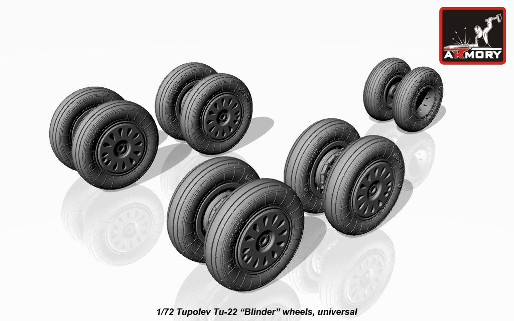 Armory Models Tu-22 Blinder 1/72 resinová kola
