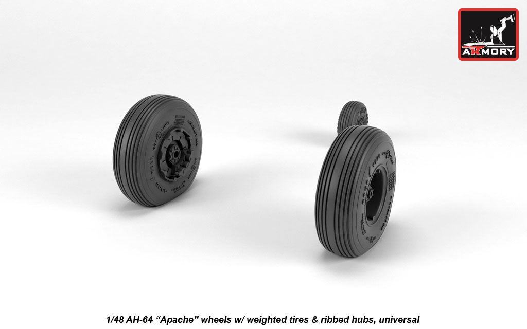 Armory Models AH-64 Apache kola 1/48 žebrovaná
