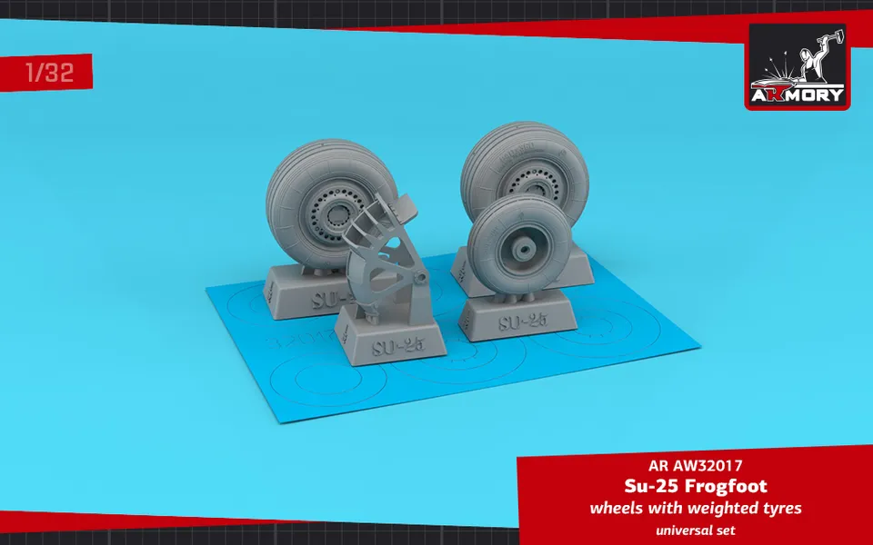 Armory Models Su-25 Frogfoot kola 1/32 s blatníkem