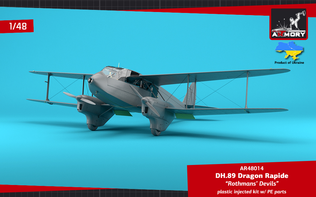 Armory Models DH.89 Dragon Rapide 1/48 obtisky Rothmans