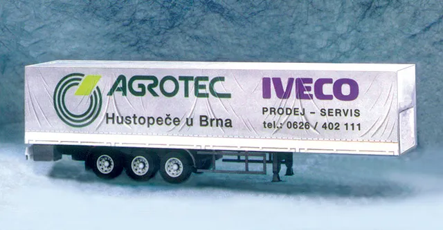 PK Graphica Valníkový návěs Agrotec papírový model