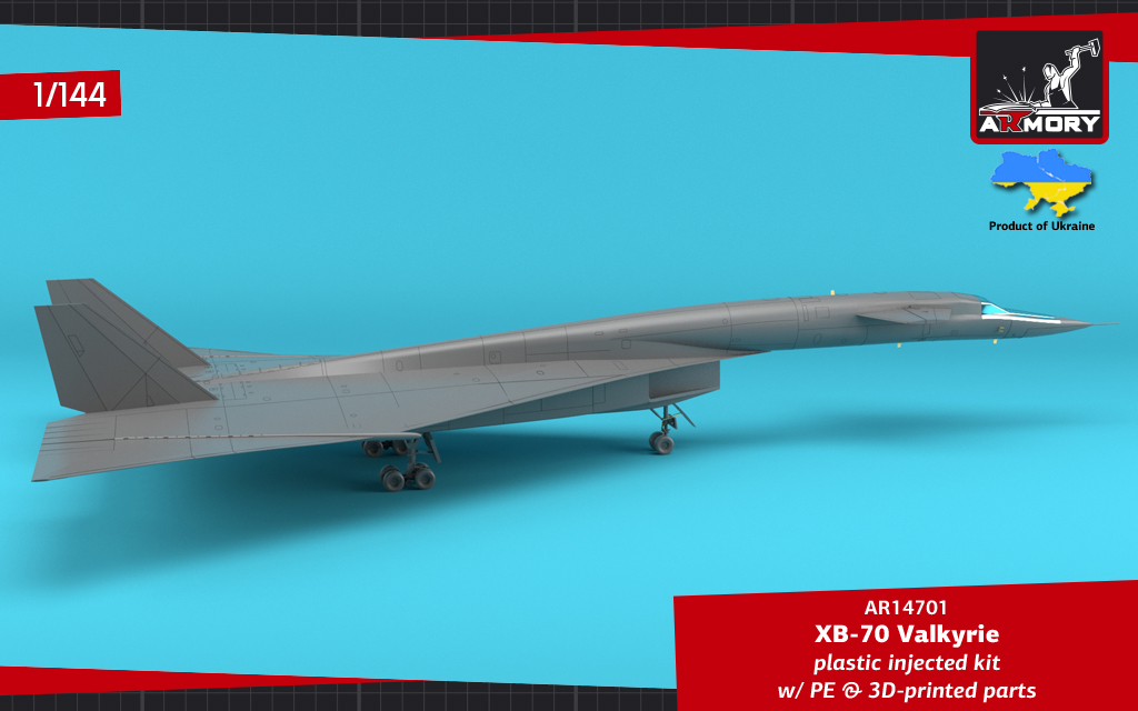 Armory Models XB-70 Valkyrie model 1/144 bombardér