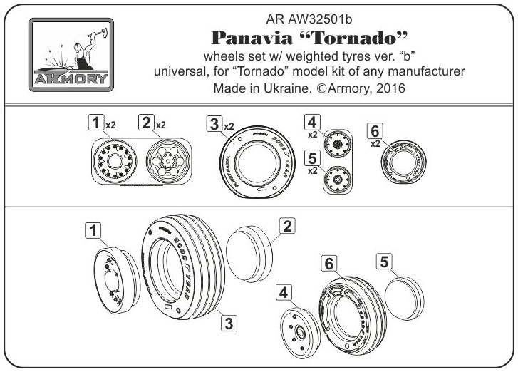 Armory Models Panavia Tornado kola 1/32 typ b GY