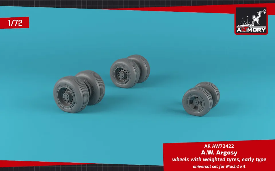 Armory Models Argosy kola 1/72 raná zatížená