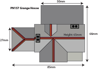 Metcalfe PN157 venkovský dům Grange model N