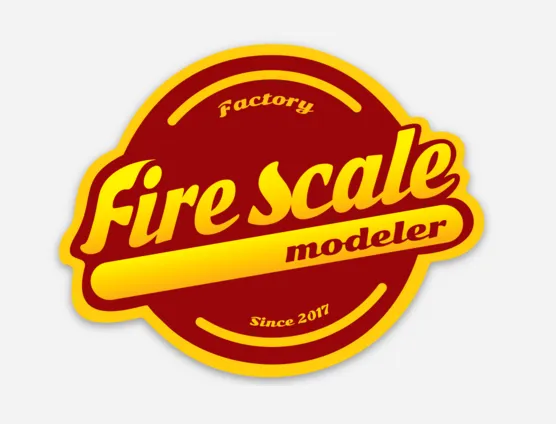 Fire Scale Sticker Logo samolepka 75 x 59 mm