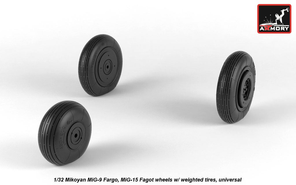 Armory Models MiG-15bis late MiG-17 zatížená kola 1/32