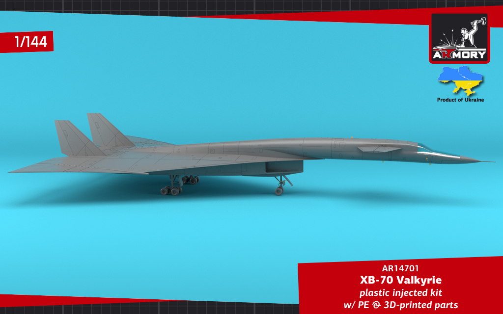 Armory Models XB-70 Valkyrie model 1/144 bombardér