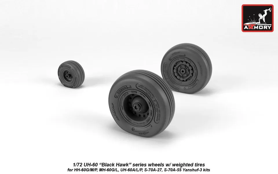 Armory Models UH-60 Black Hawk 1/72 resinová kola