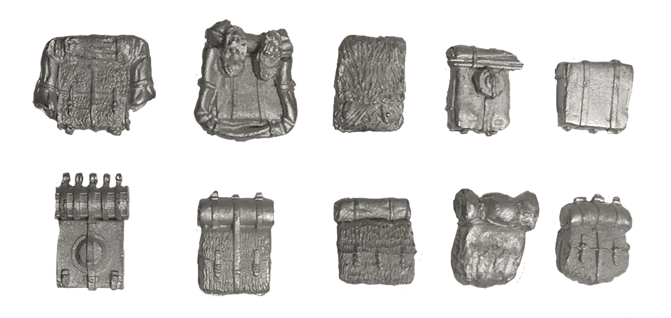 Olimp Models Napoleonic Backpacks batohy 54 mm 10 ks