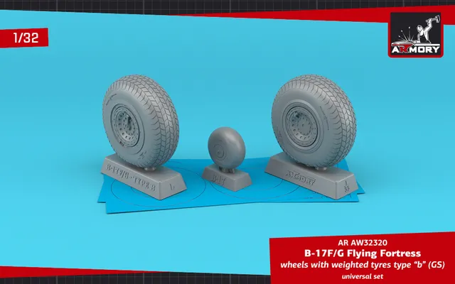 Armory Models B-17F/G Flying Fortress 1/32 kola typ b