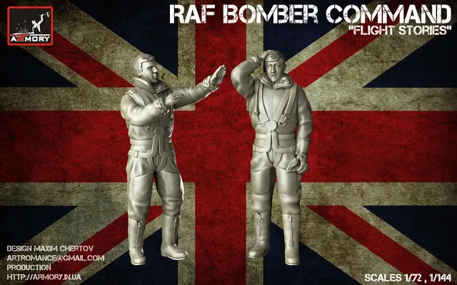 Armory Models RAF crew figurky 1/72 Flight Stories
