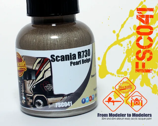 Fire Scale Modeler Scania Pearl Beige barva 30 ml béžová