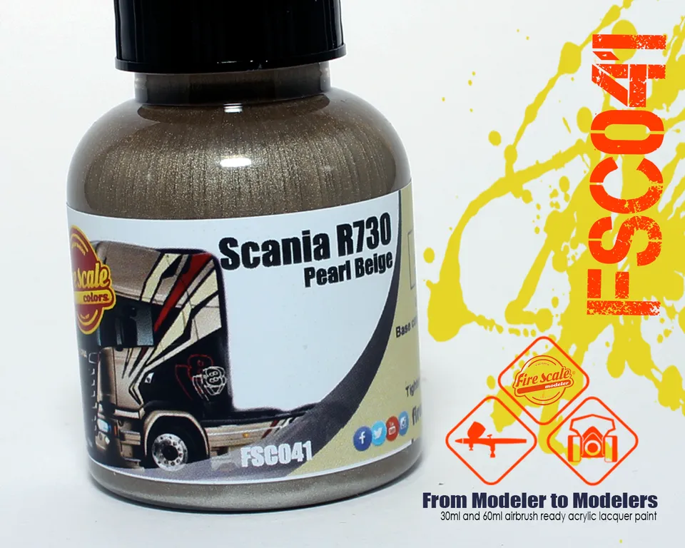 Fire Scale Modeler Scania Pearl Beige barva 30 ml béžová