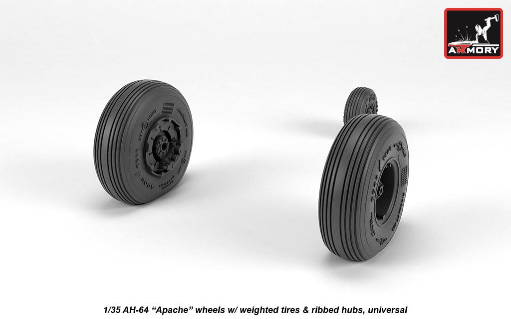 Armory Models 1/35 AH-64 Apache kola zatížená
