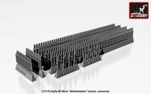 Armory Models Pz.III Winterketten pásy 1/72 široké