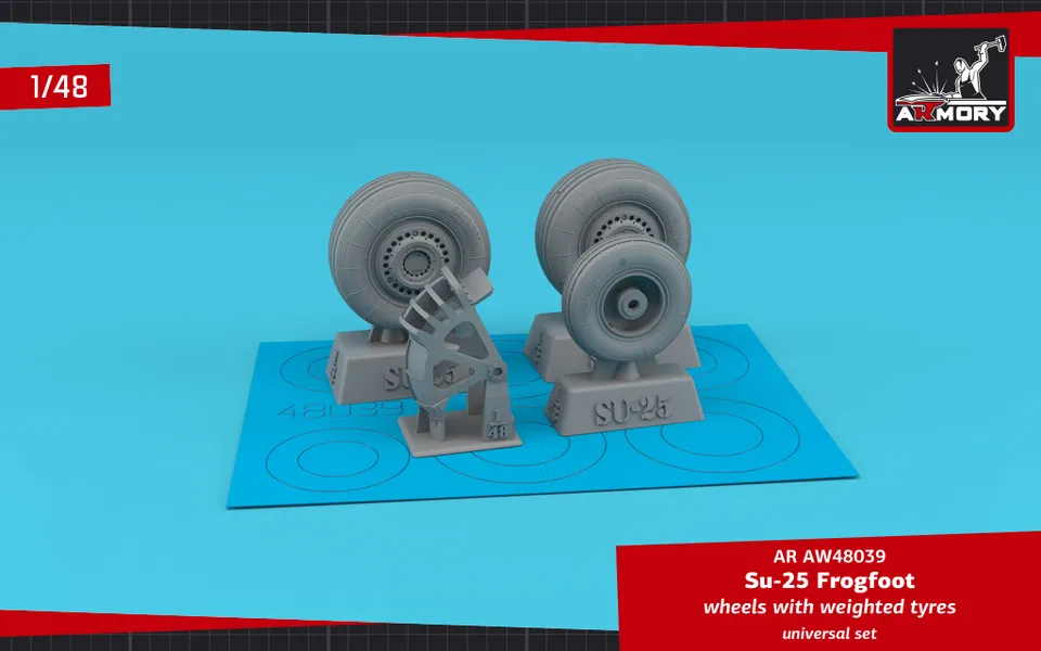 Armory Models Su-25 Frogfoot kola 1/48 s blatníkem