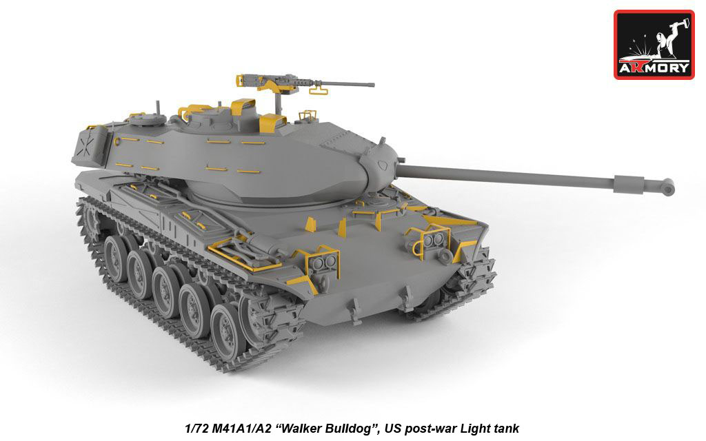 Armory Models M41A1/A2 Walker Bulldog tank 1/72 resinový