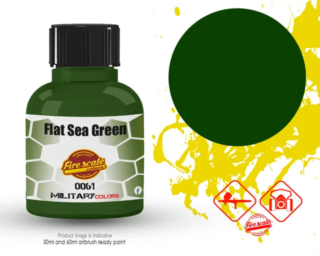 Fire Scale Colors Flat Sea Green akryl barva 30 ml matná
