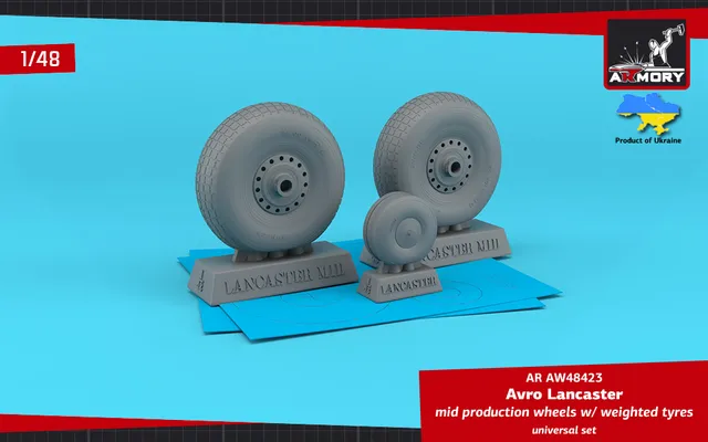 Armory Models Avro Lancaster kola 1/48 střední zatížená
