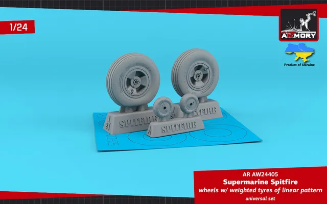 Armory Models 1/24 Supermarine Spitfire kola zatížená 3paprsková
