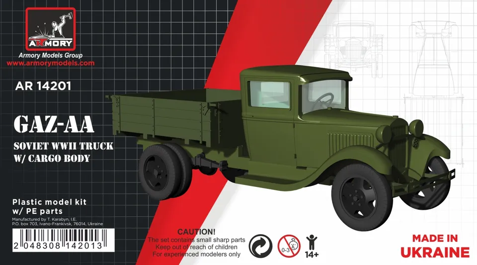 Armory Models GAZ-AA model auta 1/144 sovětský
