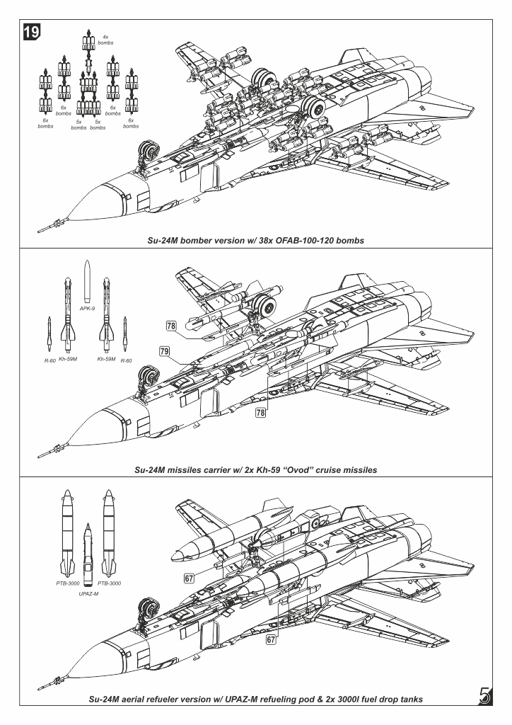 Armory Models Su-24M Fencer masky 1/144 pixel kamufláž