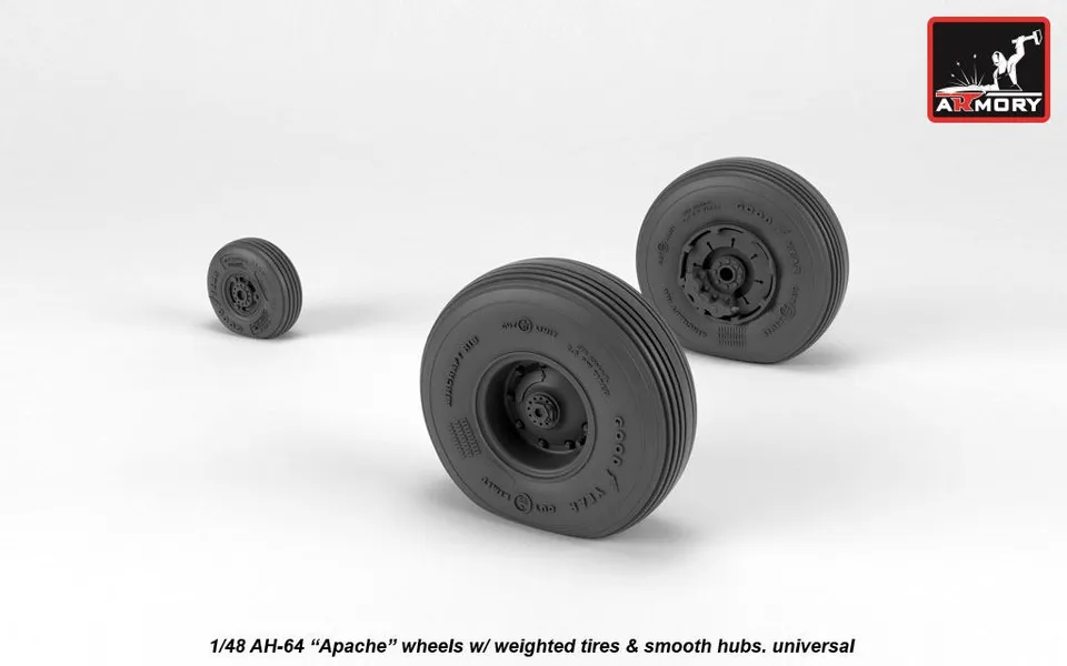 Armory Models AH-64 Apache kola 1/48 hladké zatížená