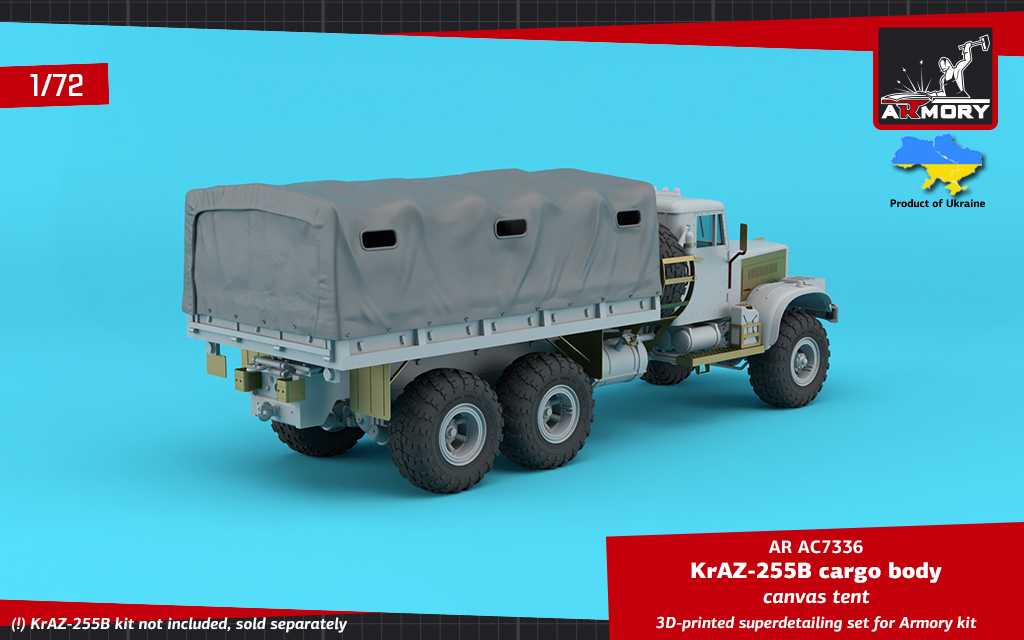 Armory Models 1/72 KrAZ-255B plachta nákladní