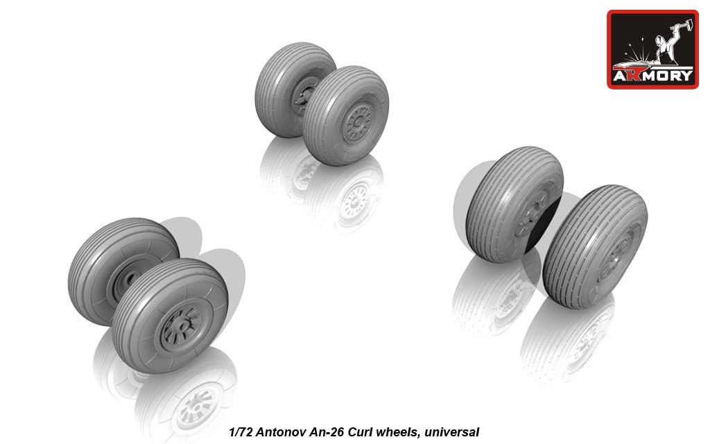 Armory Models An-26 Curl kola 1/72 resinová