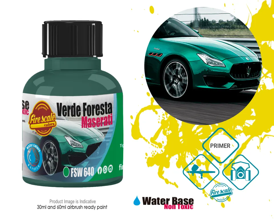 DMODELKITS Fire Scale Modeler Florest Green Maserati barva 15 ml zelená