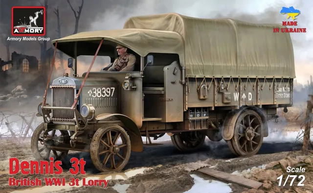 Armory Models Dennis 3t Lorry model 1/72 valník