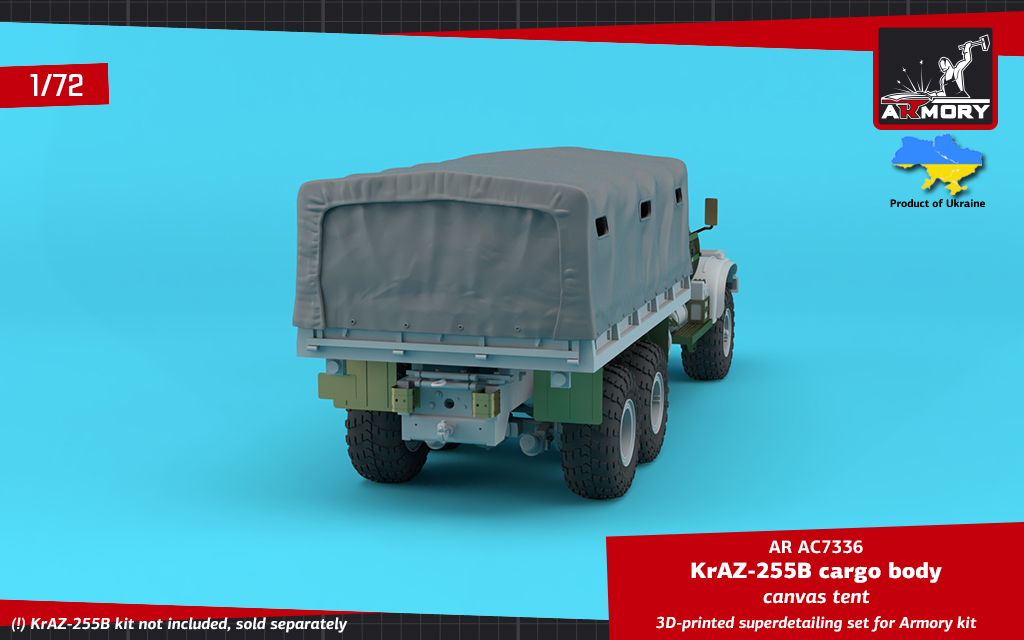 Armory Models 1/72 KrAZ-255B plachta nákladní