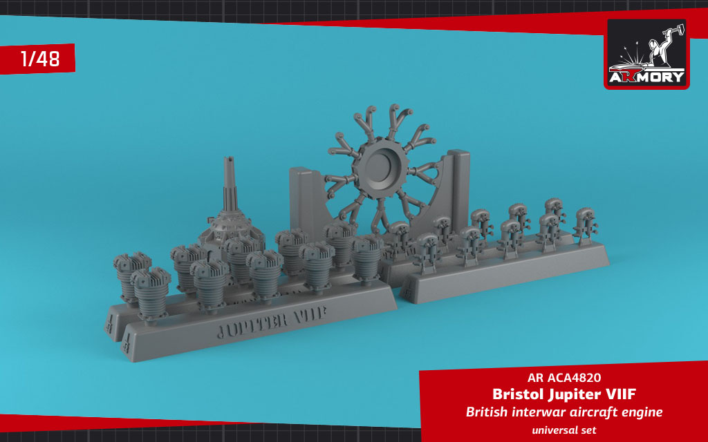Armory Models Jupiter VII motor 1/48 letecký