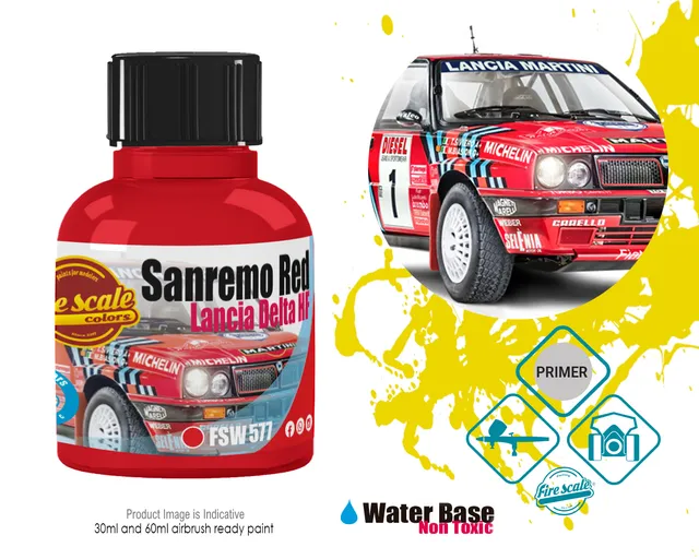 Fire Scale Modeler Sanremo Red Lancia barva 30ml kryvá