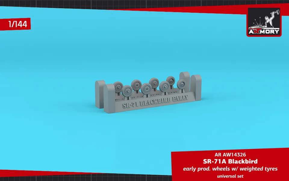 Armory Models SR-71A 1/144 kola early zatížená