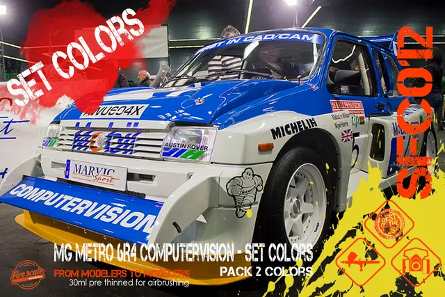 DMODELKITS MG Metro 6R4 Computervision sada barev 30 ml