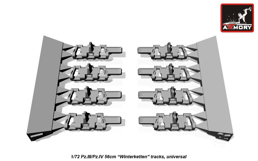 Armory Models Pz.III Winterketten pásy 1/72 široké