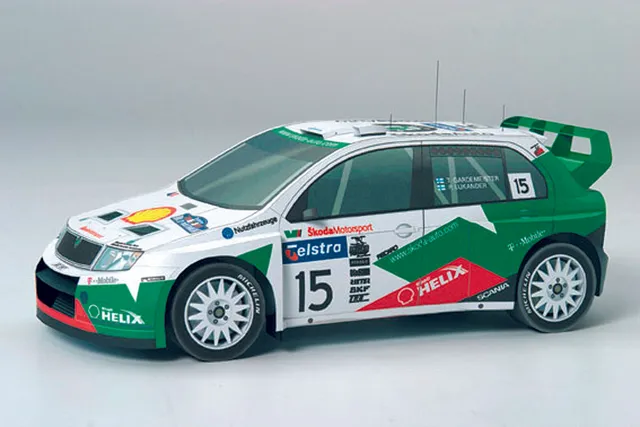 PK Graphica Škoda Fabia WRC papírový model