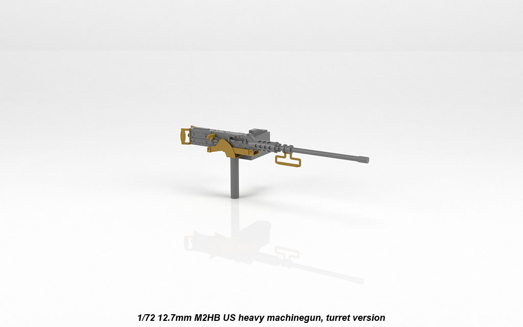 Armory Models 1/72 M2HB 12,7mm kulomet věžová verze