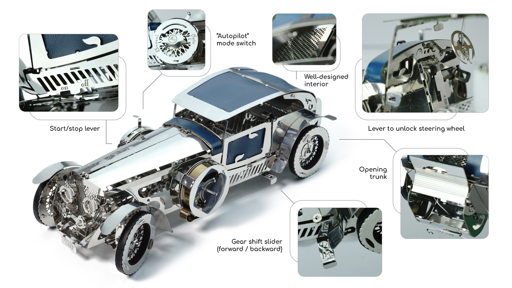 Time for Machine Luxury Roadster stavebnice veterán