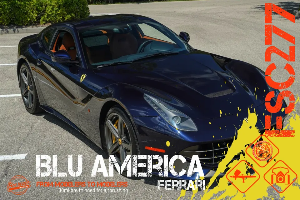 DMODELKITS Fire Scale Blu America Ferrari barva 30 ml matná