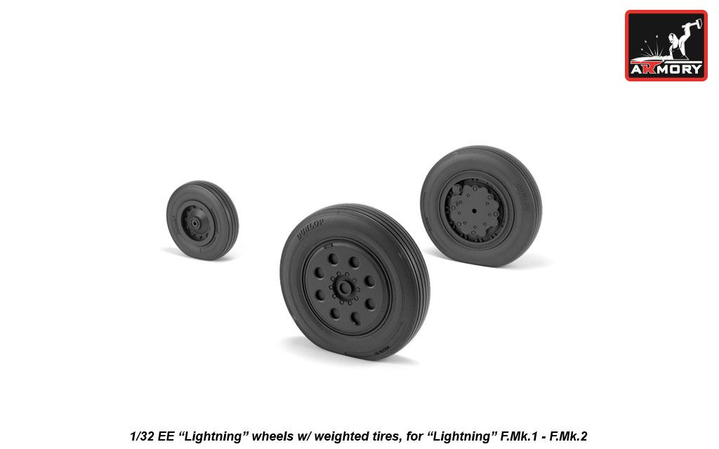Armory Models EE Lightning resinová kola 1/32 raná