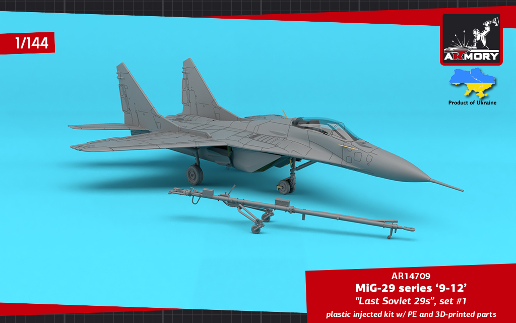 Armory Models MiG-29 9-12 obtisky 1/144 Last Soviet Fulcrums set 1