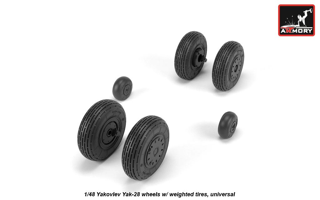 Armory Models Jak-28 kola 1/48 zatížené resin