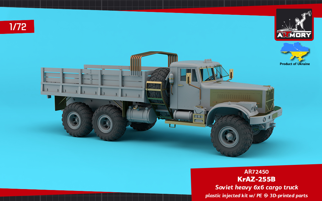 Armory Models KrAZ-255B stavebnice 1/72 valník