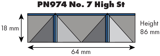 Metcalfe PN974 obchod č.7 papírový model poloreliéf N