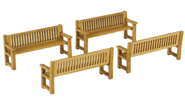 Metcalfe PO503 Park Benches model laviček 00/H0 4 ks