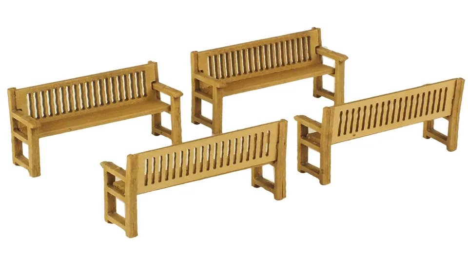 Metcalfe PO503 Park Benches model laviček 00/H0 4 ks