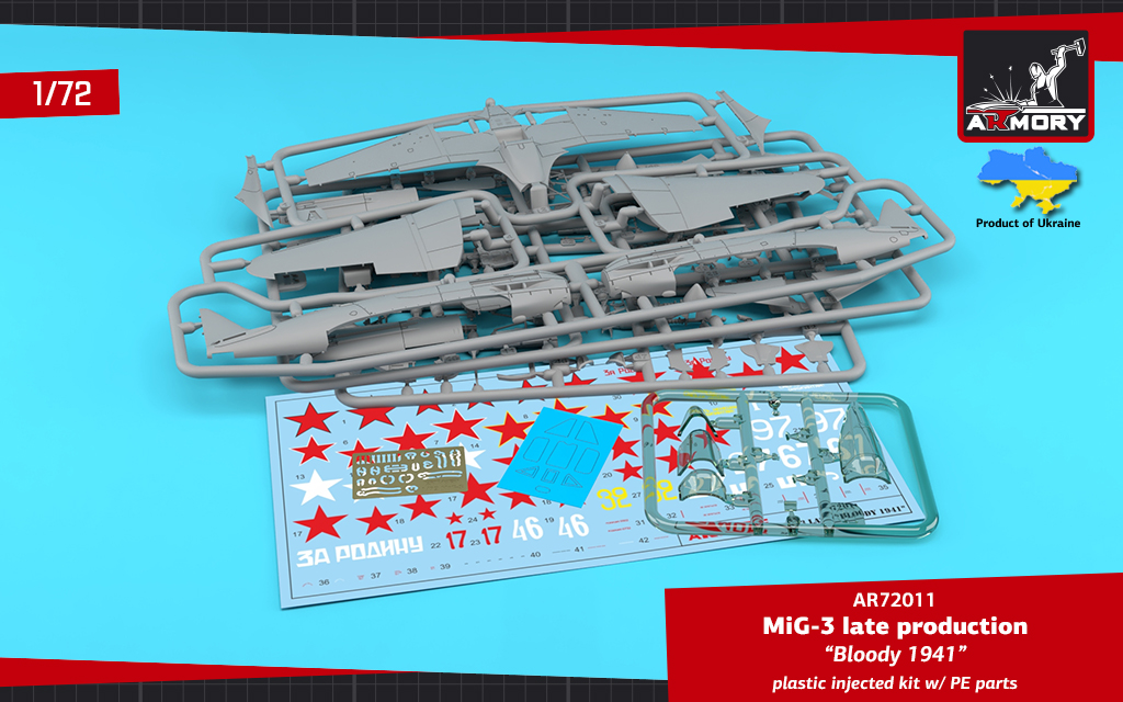 Armory Models 1/72 MiG-3 late Bloody 1941 doplňková sada